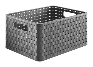 Koš-box COUNTRY A4 18 l, antracit, plast