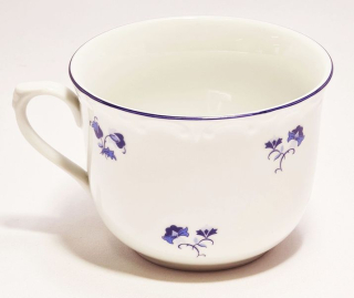 Hrnek 270ml MODRÁ HÁZENKA U1031, český porcelán