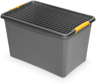 Box s koly 60L 58x39x35cm, SOLIDST, grafit, plast