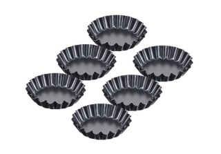 Forma TARTALETKY d9x2cm, plech nepřilnavý (6ks)