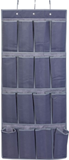 Kapsář 45x100cm, šedý pevný textil