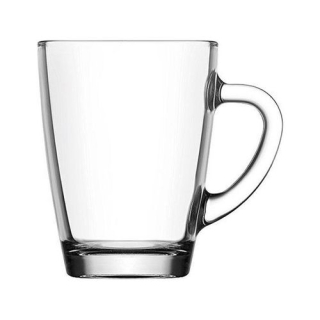 Hrnek 250ml VEGA, čirý, sklo (6ks)