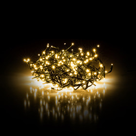 Vánoční řetěz - ježek 600LED 11+5m teplá bílá