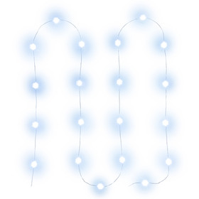 Vánoční řetěz - Nano vločky 20LED studená bílá