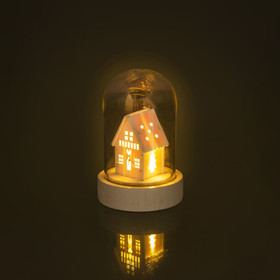 Vánoční kopule mikro domeček 1LED
