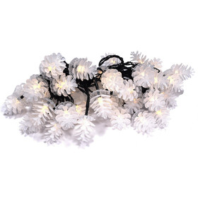 Vánoční řetěz - šiška 40LED 10+5m teplá bílá