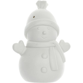 Sněhulák porcelán LED 15,2 cm