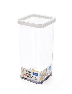 Dóza 1,50l LOFT, 10x10x21,4cm, těsnění, pevný plast