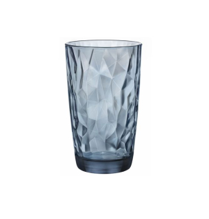 Sklen. 470ml, 1ks, DIAMOND modrá, Bormiolli