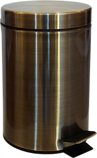 RETRO bronz: Odpadkový koš, 3 l