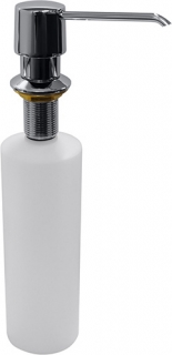 Integrovaný dávkovač mýdla, 470 ml, mosaz/plast, lesk