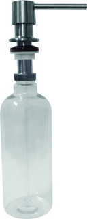 Integrovaný dávkovač mýdla/saponátu, 1100 ml, mosaz/plast, mat