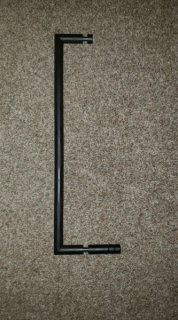 DARK: Držák ručníků na skleněné dveře, 450 mm