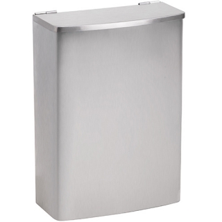 Odpadkový koš, 5 l, nerez, mat