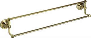 RETRO bronz: Držák ručníků dvojitý, 600 mm