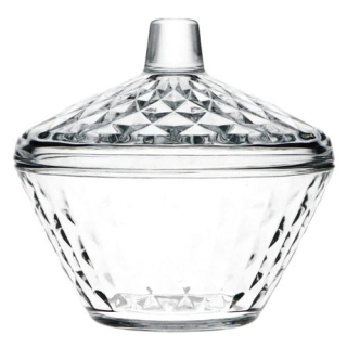 Cukřenka d11,4cm,. 330ml ARTEMIS, víko, sklo