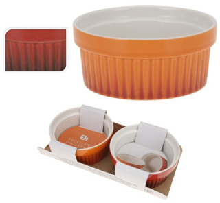 Zapékací miska 260ml, d11x5cm, porcelán (2ks)