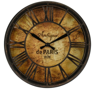 Hodiny d21cm "PARIS", nástěnné