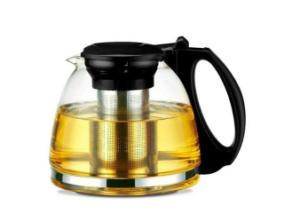 Konvice 1,10l, NR sítko, sklo+plast