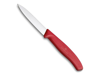 Nůž 8cm kuch., HLADKÝ ČERVENÝ, VICTORINOX