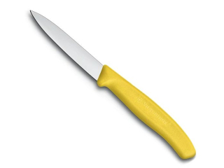 Nůž 8cm kuch., HLADKÝ ŽLUTÝ, VICTORINOX