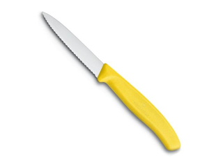 Nůž 8cm kuch.VLNKA, ŽLUTÝ, VICTORINOX