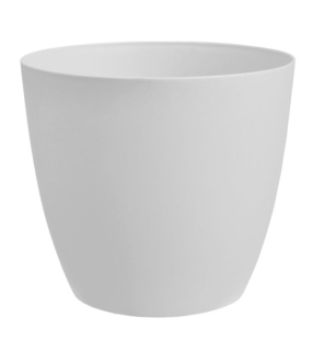 Obal d18cm ELLA bílá, matná, plast