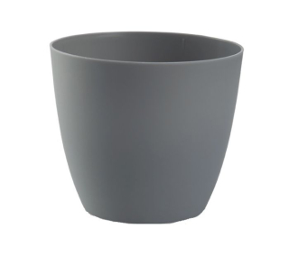 Obal d18cm ELLA kamen.šedá, matná, plast