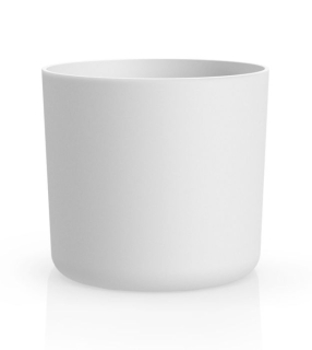 Obal d22cm LORA bílá, matná, plast