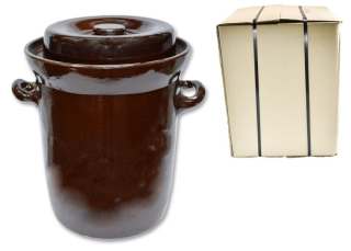 Keramický zelák 25L + víko (27,5/29,5cm), KERAMIKA ZÁBŘEH 