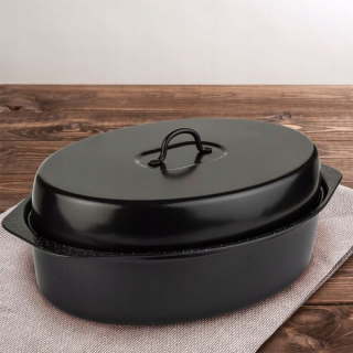 Pekáč oválný na pečení s poklicí 42cm, NATURE, nepřilnavý povrch