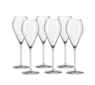 Sklen. 230ml, 6ks, UNIVERSAL, prosecco/šapm., bod perlení