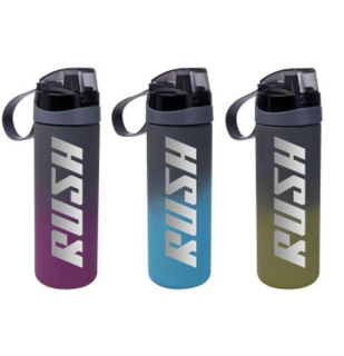 Láhev 0,75l RUSH, 3barvy, nápitka+kryt, sport, plast