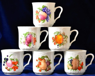 Hrnek 270ml KAREL-OVOCE 4159, čes.porcelán