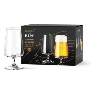 Sklenice 380ml, MARY BOHEMIA PR., pivo (6ks)