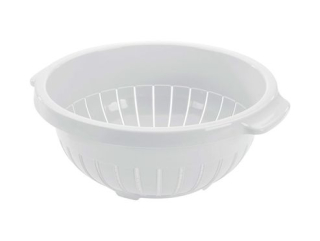 Cedník d27x11cm, stojící, bílý, plast