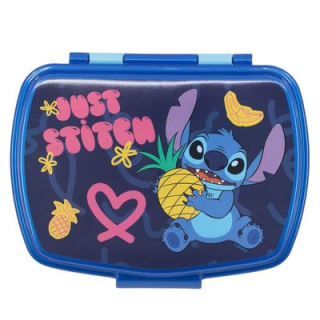Box 1,20l, svačina, modrý STITCH, 17,1x13,7x6cm, plast