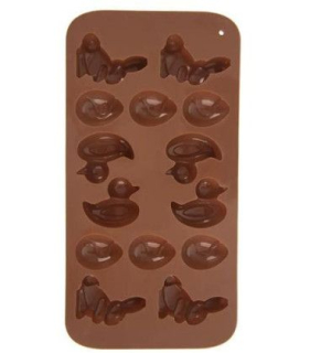 Forma Velikonoce 14, silikon 20,5x10,5x1,5cm, hnědá
