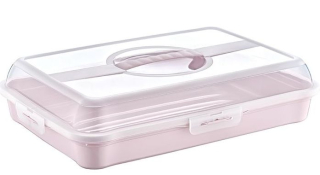 Box PARTY-Enrico, 43x29,5x10,5cm, sev.růž., plast