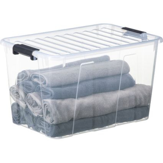 Box 52,0l 570x375x335mm, HOME, úchyty víka, plast