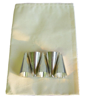 Sáček 37cm BAVLNA+5 špiček, cukrářská souprava