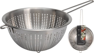 Cedník s rukojetí d24cm, NR plechový