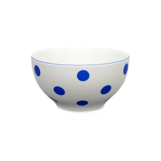 Miska d14,5cm polév.modrý puntík-1.jak.THUN,porcel.