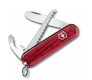Nůž 84mm, Můj 1. červený kapesní Victorinox, s pilkou