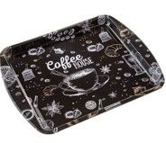 Podnos 25x20cm, COFFEE HOUSE, plech
