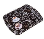 Podnos 25x20cm, COFFEE TIME, plech