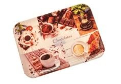 Podnos 28x20cm, CHOCOLATES, DEKORATIVNÍ, melamin