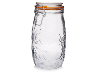Dóza 1,50l d10,5x21,5cm, vlis ovoce, patentní, sklo