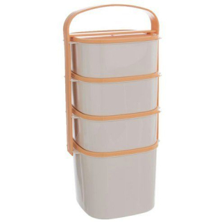 Jídlonosič 4D (1x2,0l+3x1,15l) ALMI plus, čtverc., plast