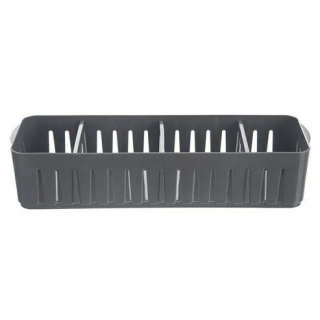 Košík 32x10x6,8cm FLEXI, organizér šedý, plast